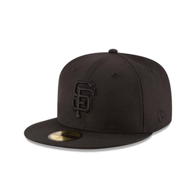 Sapca New Era San Francisco Giants MLB Black On Black 59FIFTY Fitted - Negrii